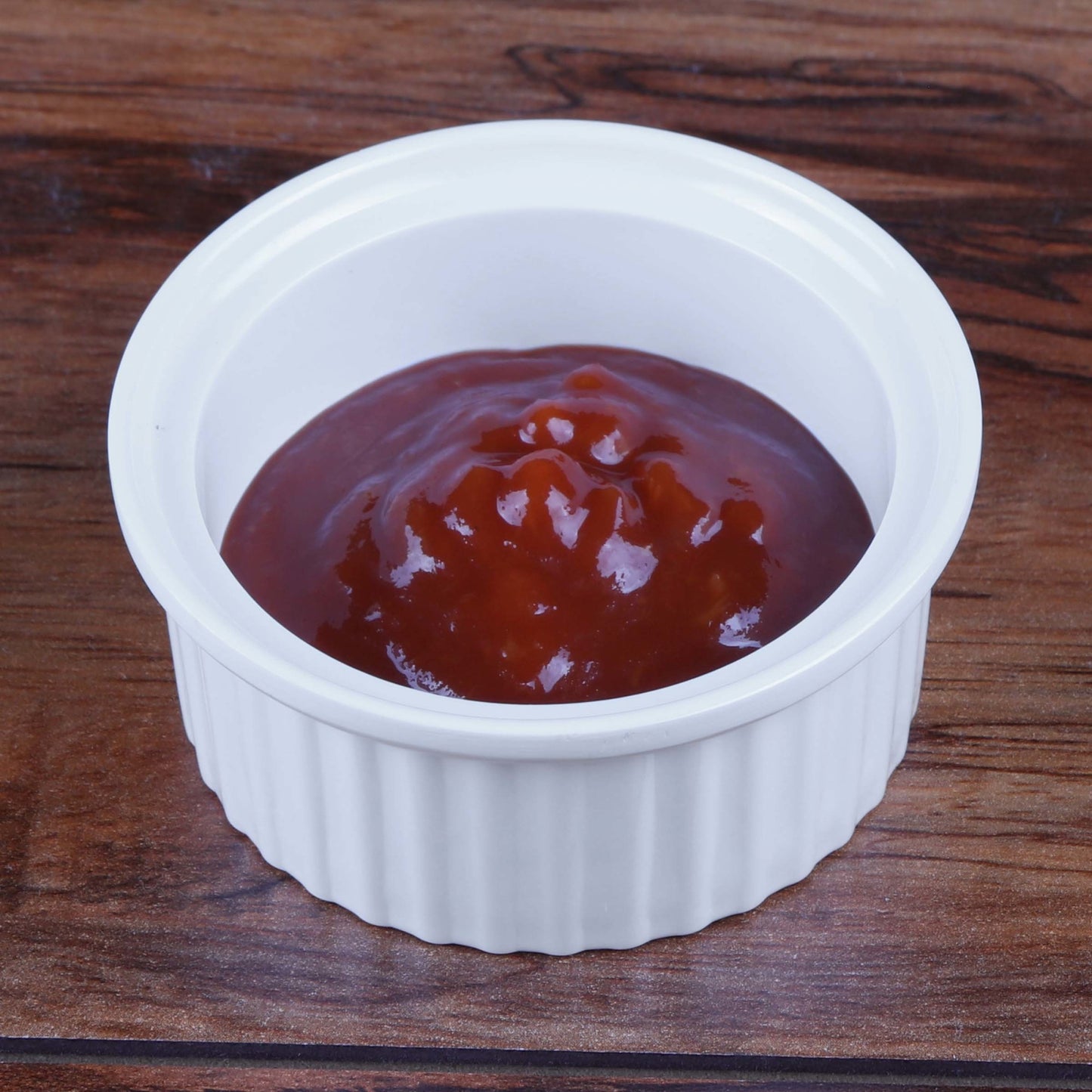 Melamine Ribbed Ramekin - White