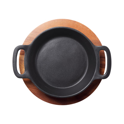 Wood Underliner for 14 oz Round Server, 7.85" Dia. x .75" H, Acacia, Heiss, Tabletop
