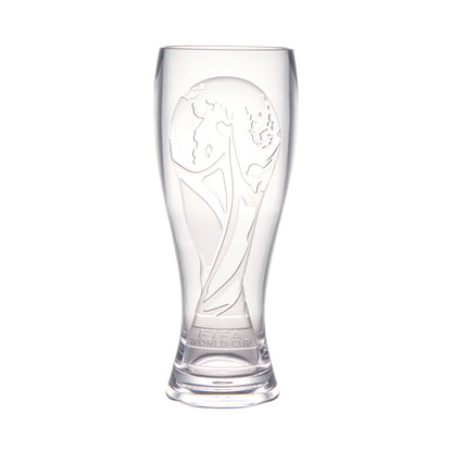 16 oz (18 oz. Rim-Full), 3.33" Pilsner, 7.75" H., 3D World Cup Logo, 24 per case