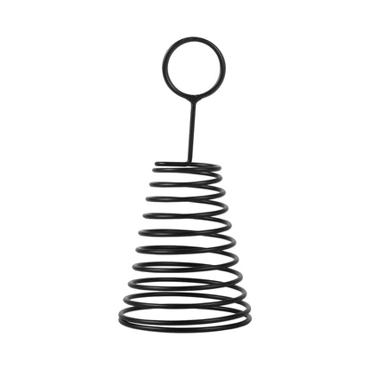 Steel Coated Zinc Spiral Sign Holder - Black