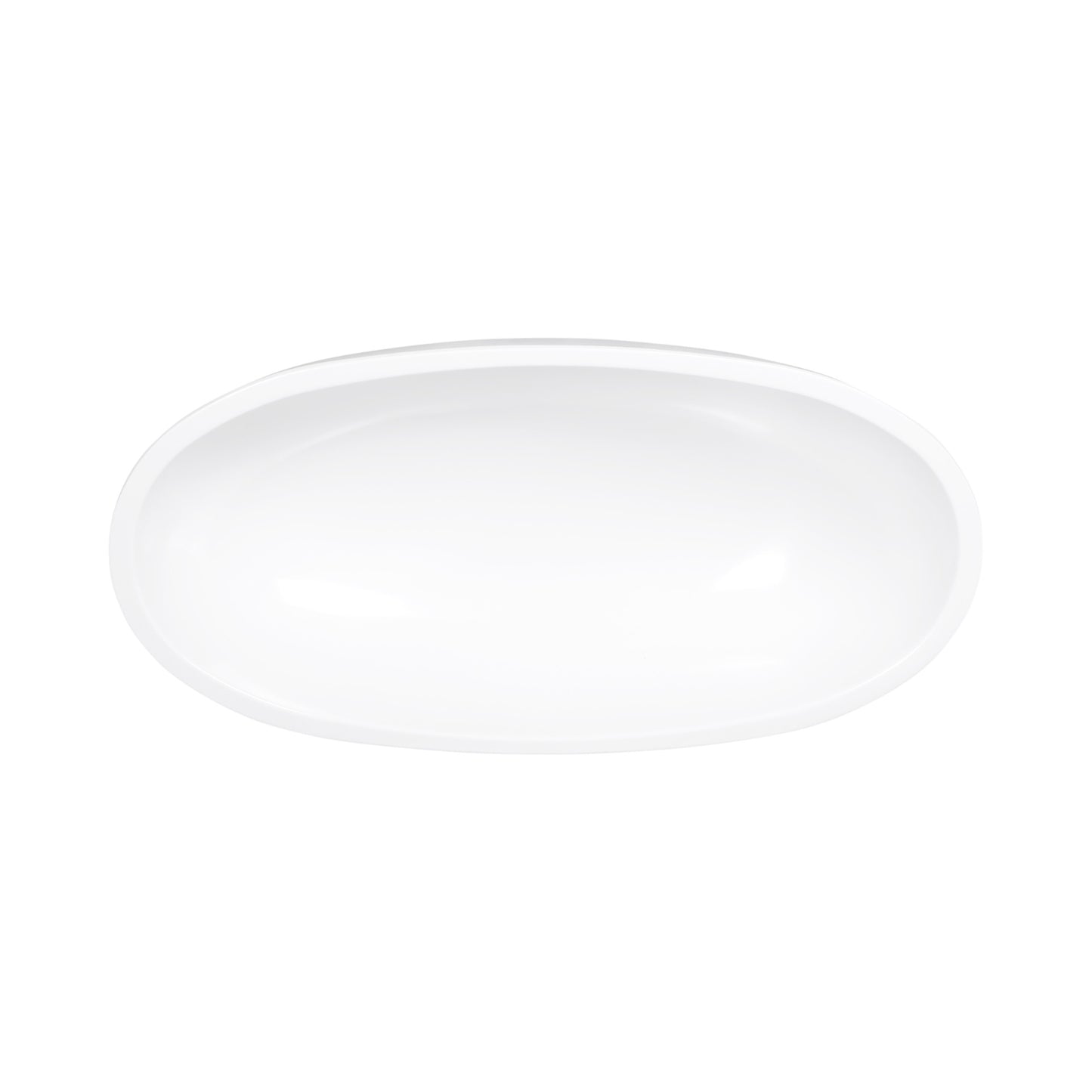 Melamine Long Oval Bowl - White