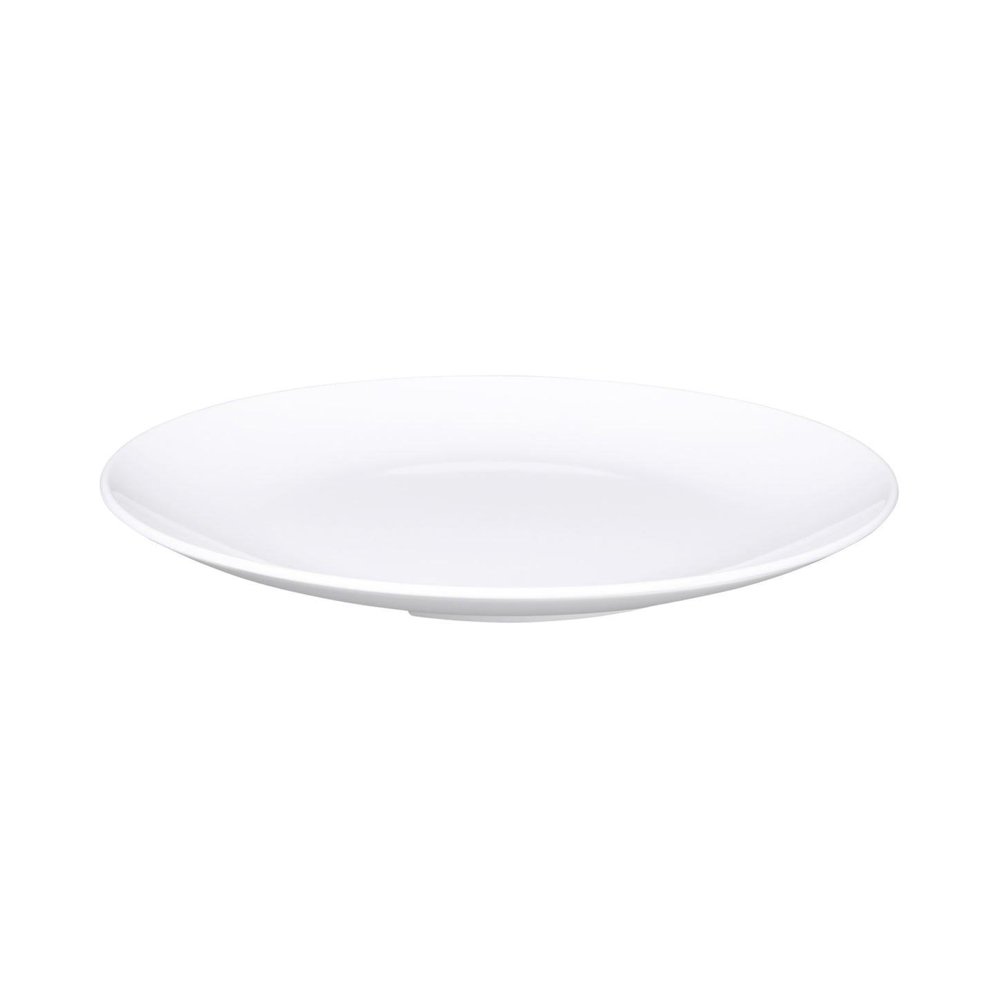 Melamine Round Coupe Plate - White