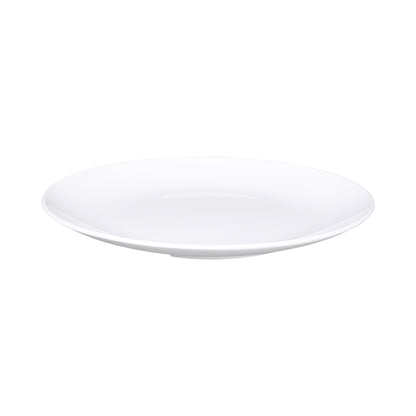 Melamine Round Coupe Plate - White