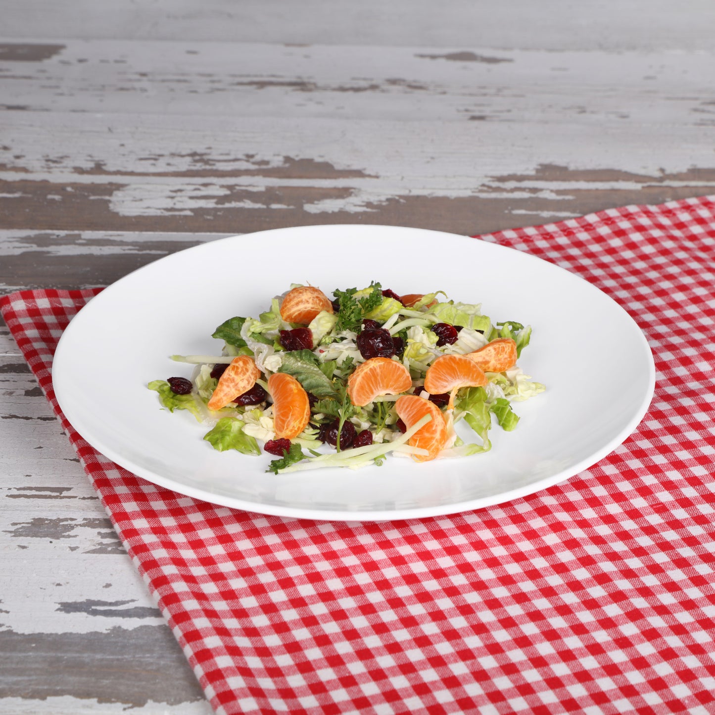 Melamine Round Coupe Plate - White