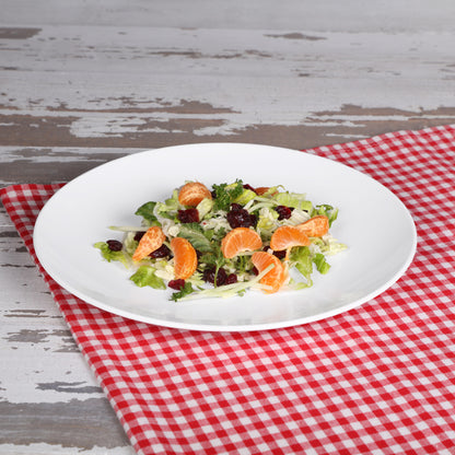 Melamine Round Coupe Plate - White