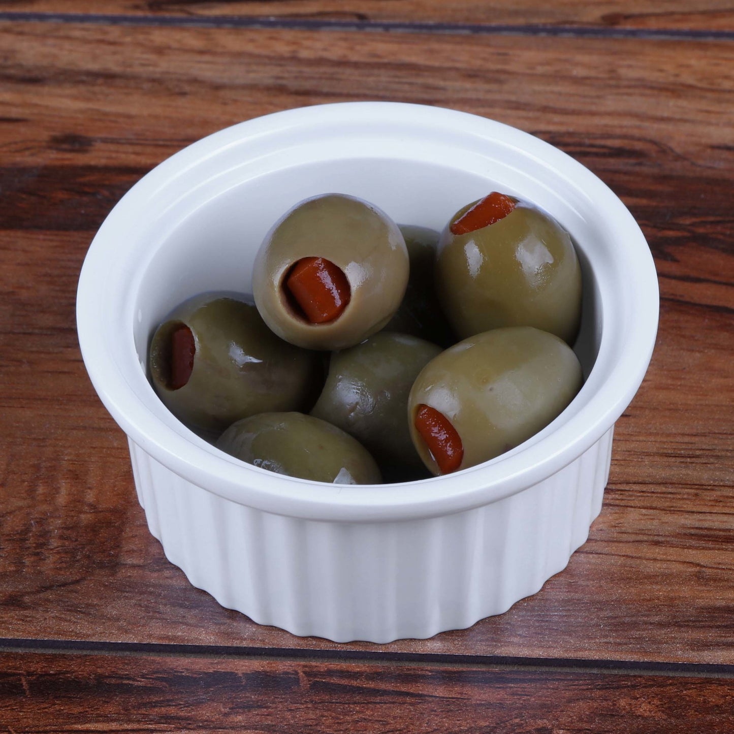 Melamine Ribbed Ramekin - White