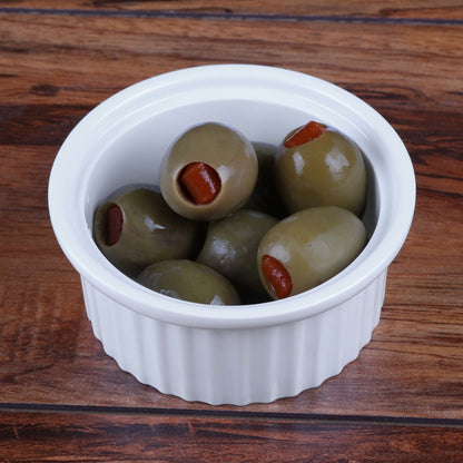 Melamine Ribbed Ramekin - White