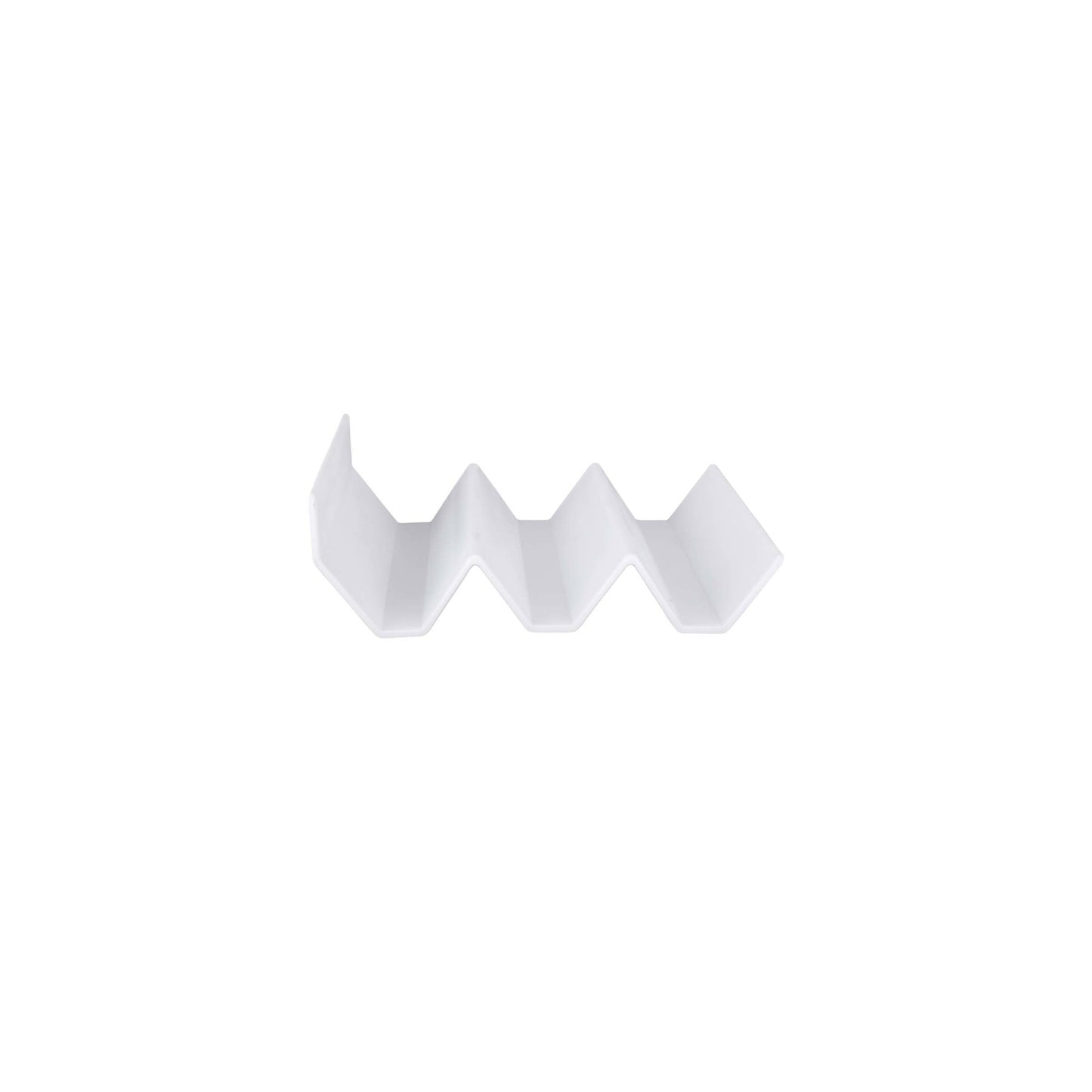 Melamine 3 Slot Zig Zag - White