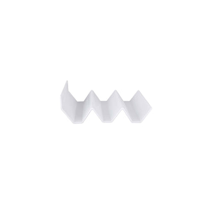 Melamine 3 Slot Zig Zag - White
