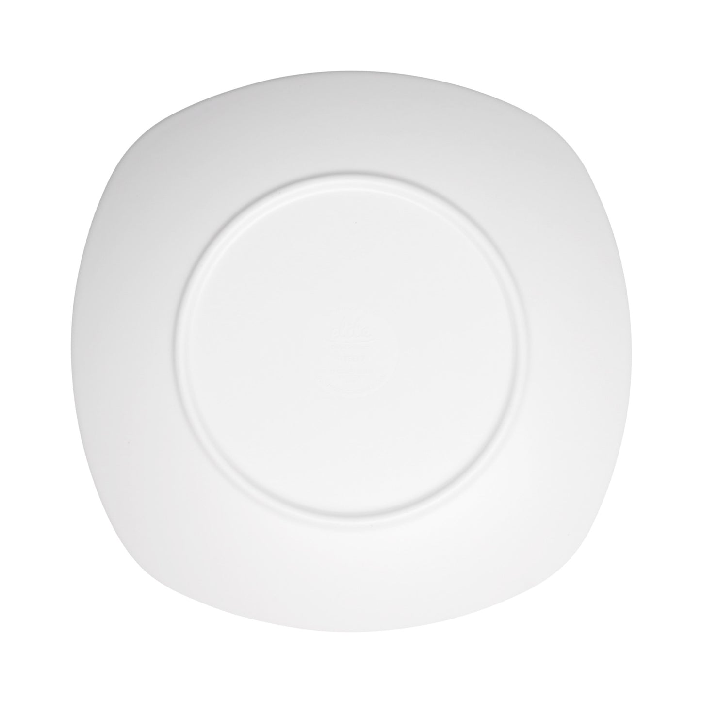 Melamine Square Plate w/ Rounded Edges - Off White
