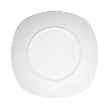 Melamine Square Plate w/ Rounded Edges - Off White