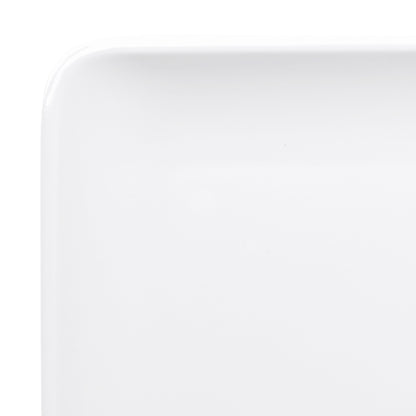 Melamine Rectangular Tray - White
