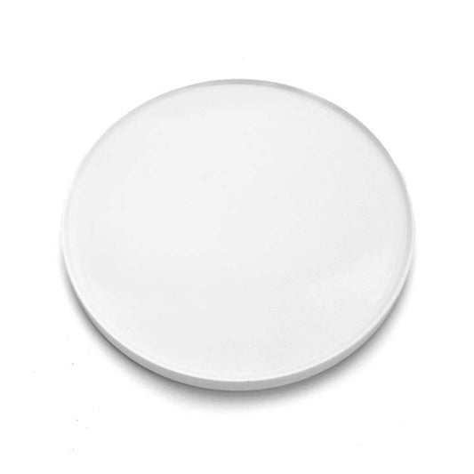 Melamine Round Plate With Rim - White