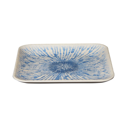 Melamine Square Plate - Catalina Light Blue