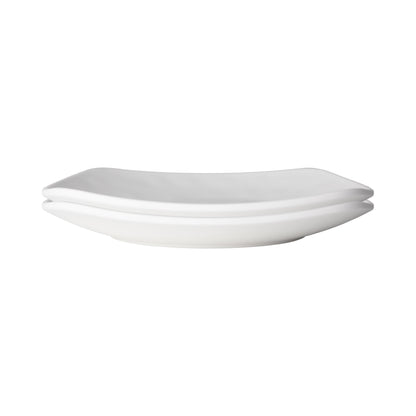 Melamine Square Plate w/ Rounded Edges - Off White