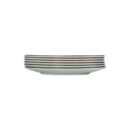 Melamine Oval Crackle Plate - Hemlock
