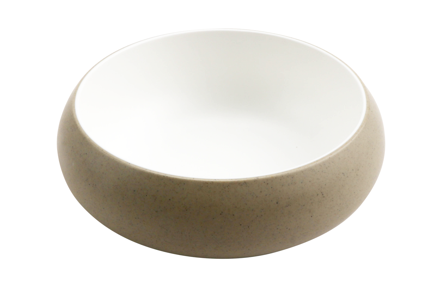 28 oz hatch touch of honey interior/sandstone exterior melamine bowl, 7.2"L x 7.2"W x 2.3"H, GET, cheforward
