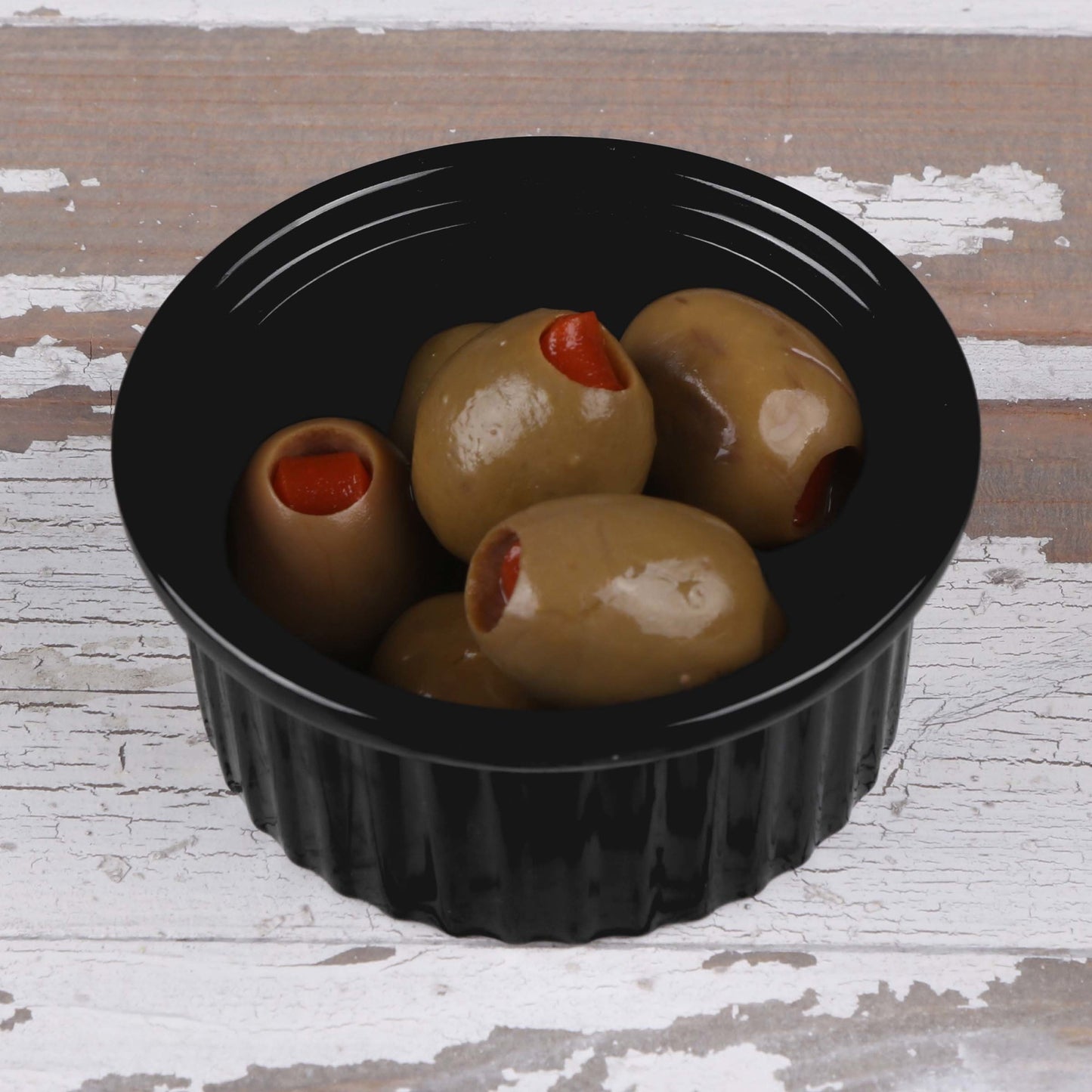 Melamine Ribbed Ramekin - Black