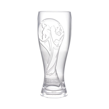16 oz (18 oz. Rim-Full), 3.33" Pilsner, 7.75" H., 3D World Cup Logo, 24 per case