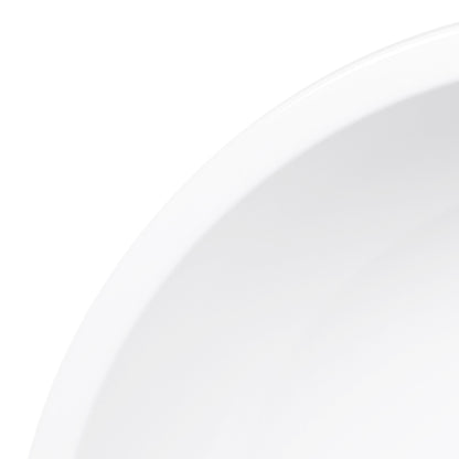 Melamine Round Bowl - White
