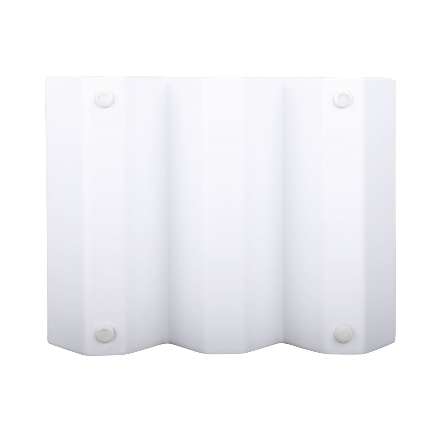 Melamine 3 Slot Zig Zag - White
