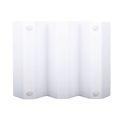 Melamine 3 Slot Zig Zag - White