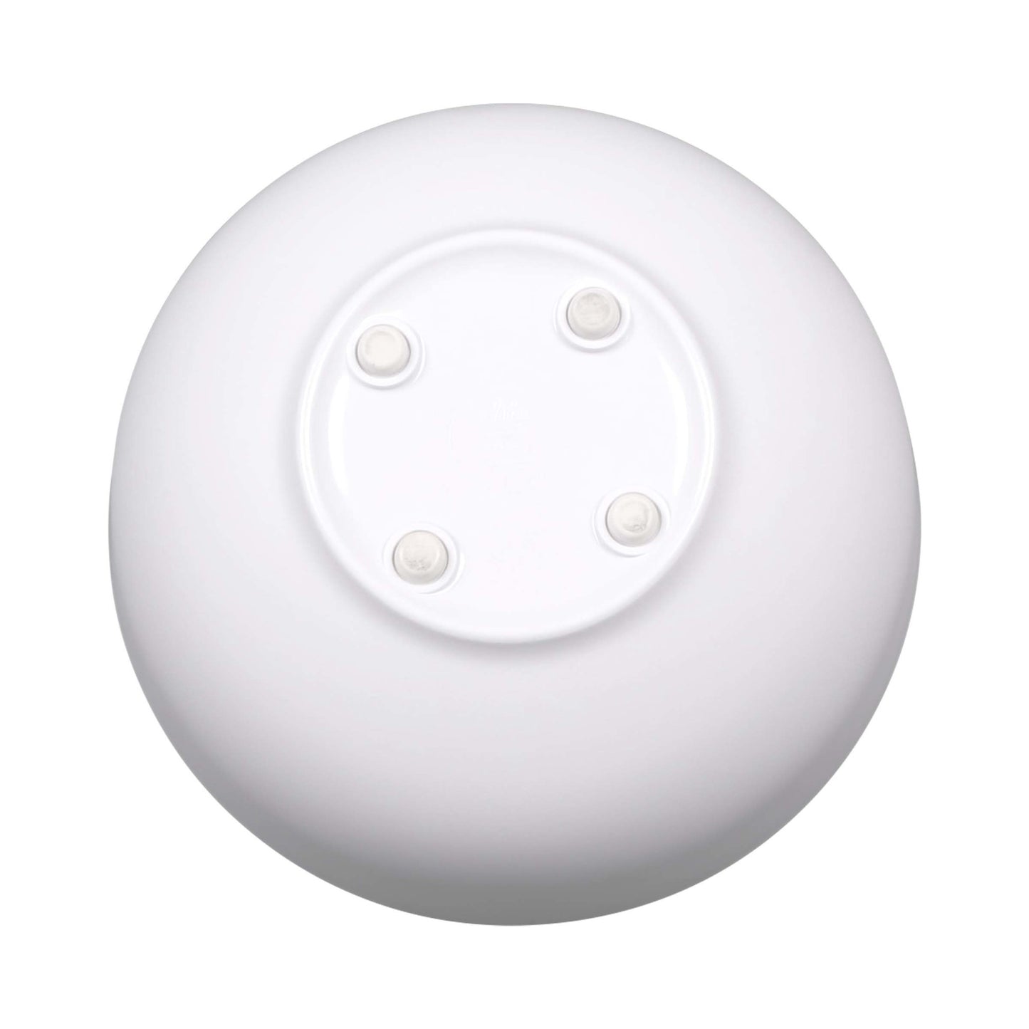 Melamine Round Bowl w/ Matte Finish Outside - White