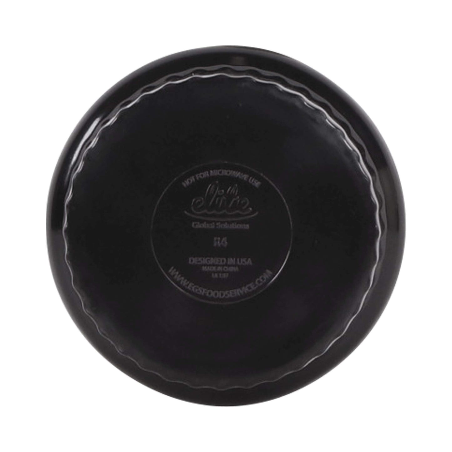 Melamine Ribbed Ramekin - Black