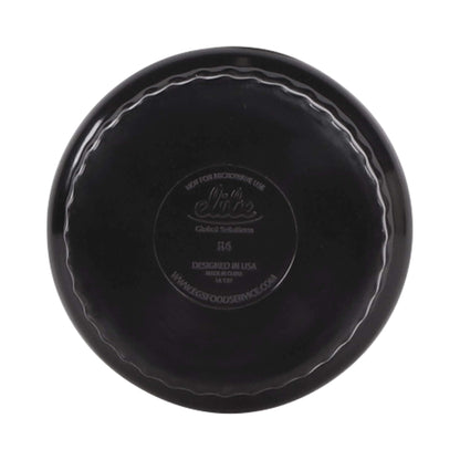 Melamine Ribbed Ramekin - Black