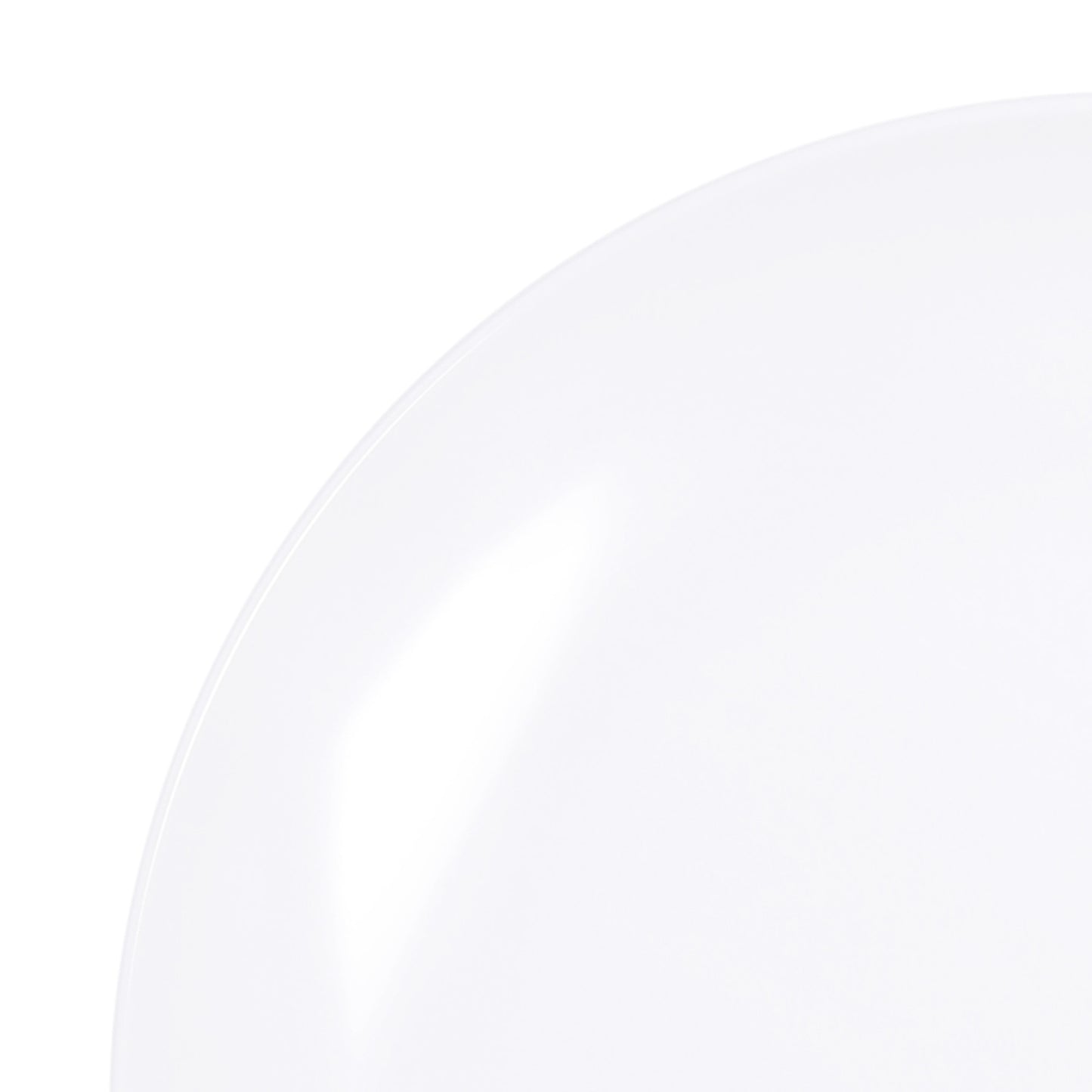 Melamine Round Coupe Plate - White