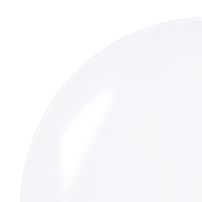 Melamine Round Coupe Plate - White