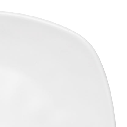 Melamine Square Plate w/ Rounded Edges - Off White