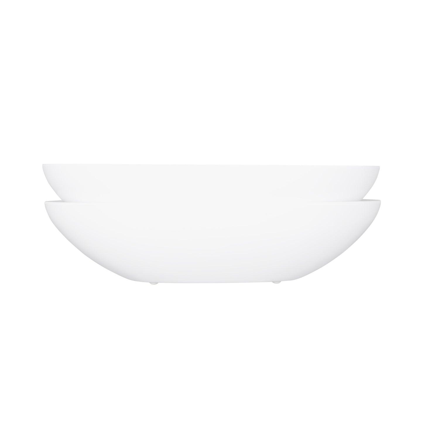 Melamine Long Oval Bowl - White