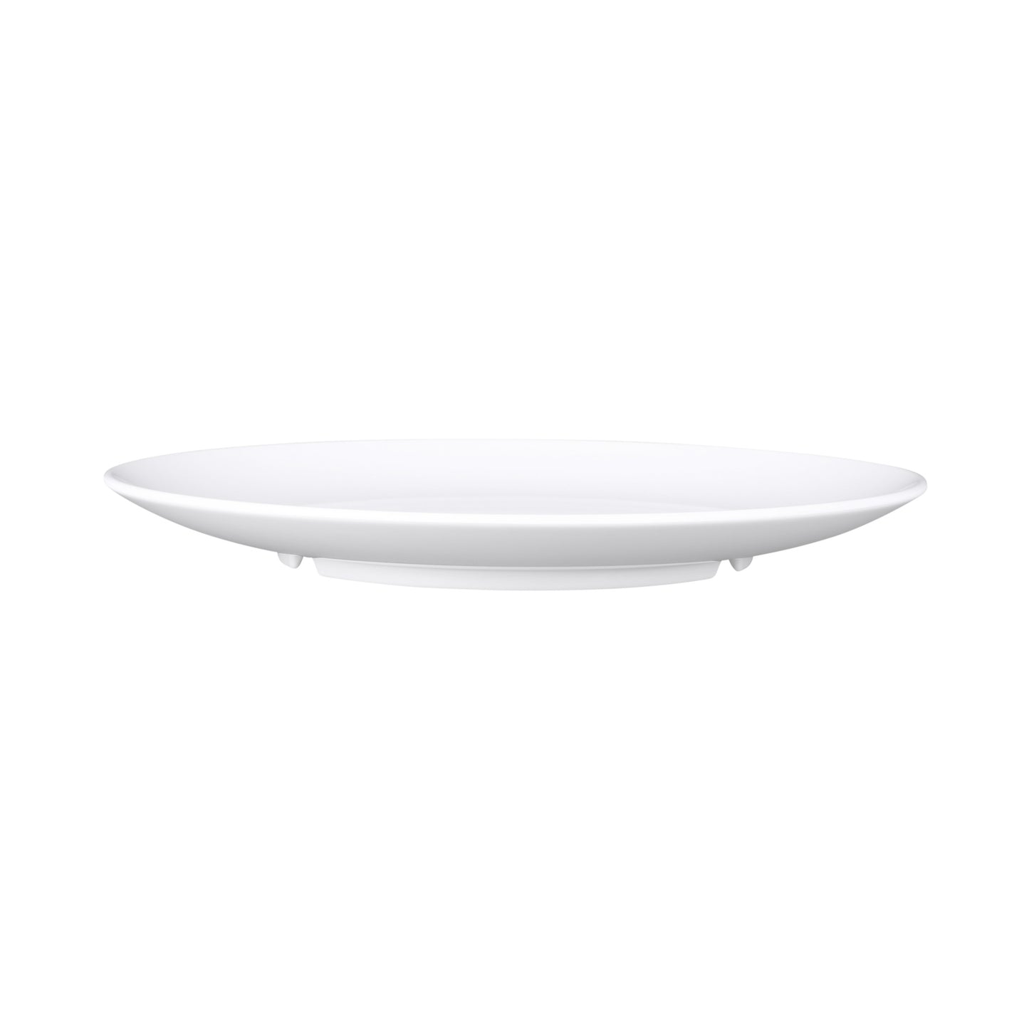 Melamine Round Coupe Plate - White