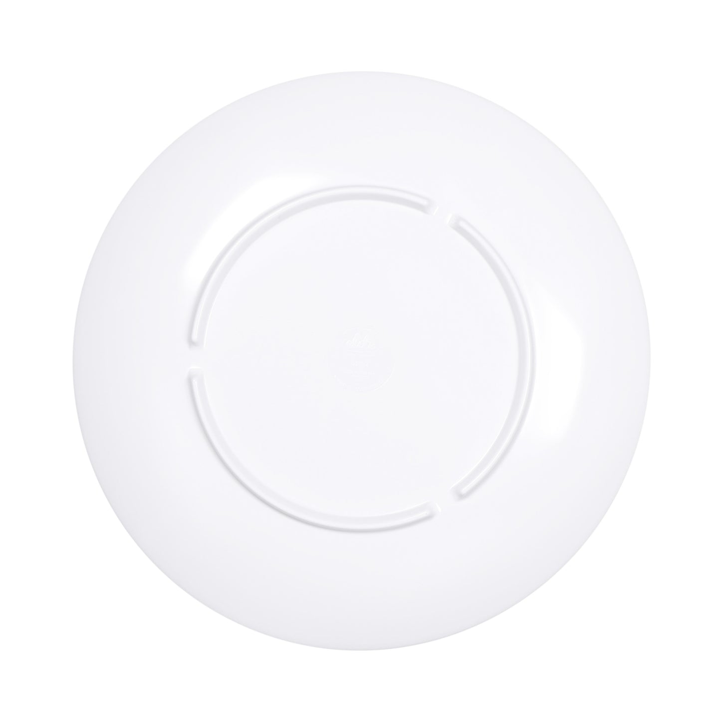 Melamine Round Coupe Plate - White
