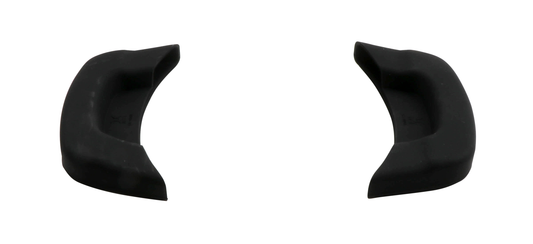 4.66" x 2.07" Black Silicone Handle for Round and Oval Heiss Pots Shapes, (Set/1 Pair). GET, Heiss