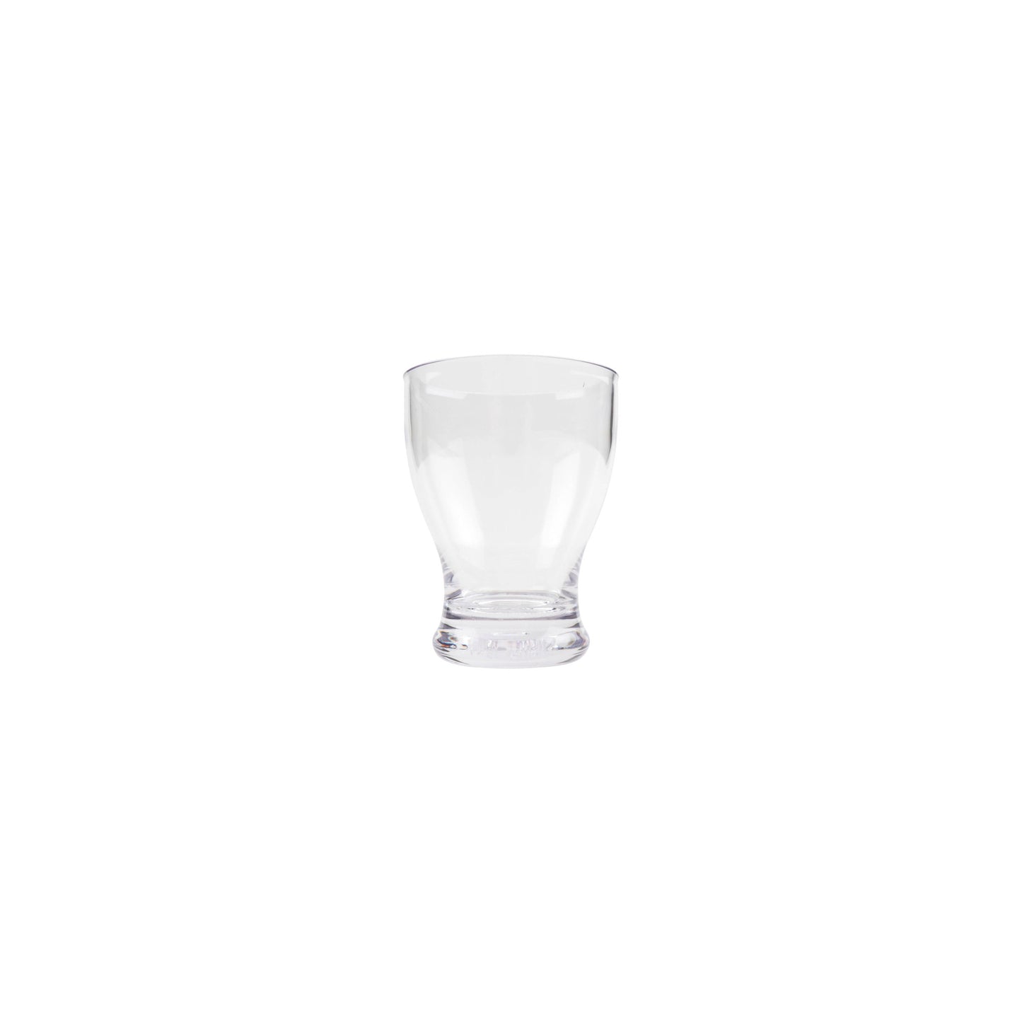 7oz Flared Clear SAN Plastic Glass 3"L x 3"W x 3.78"H. GET. (12 Pack)