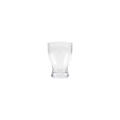 7oz Flared Clear SAN Plastic Glass 3"L x 3"W x 3.78"H. GET. (12 Pack)