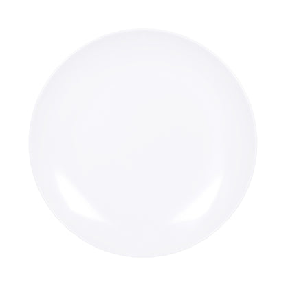 Melamine Round Coupe Plate - White