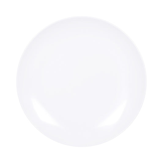 Melamine Round Coupe Plate - White