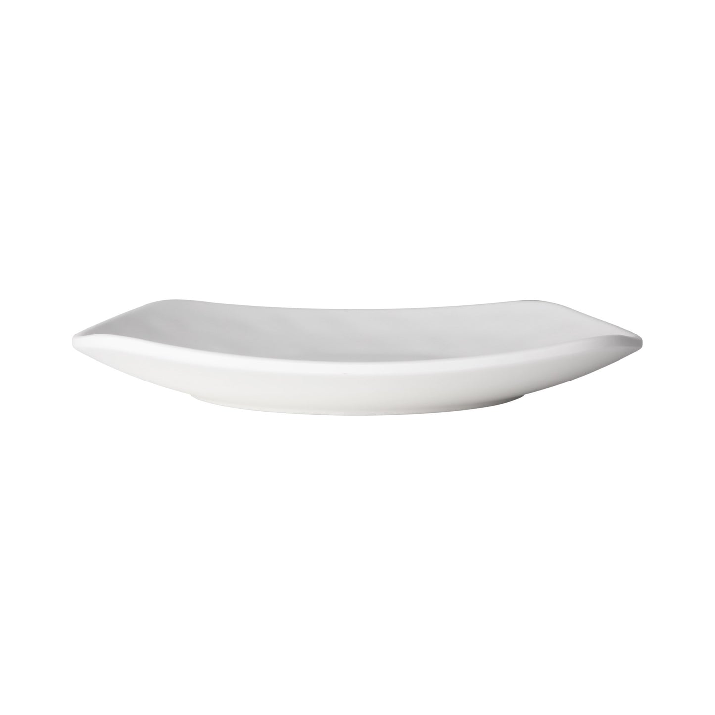 Melamine Square Plate w/ Rounded Edges - Off White