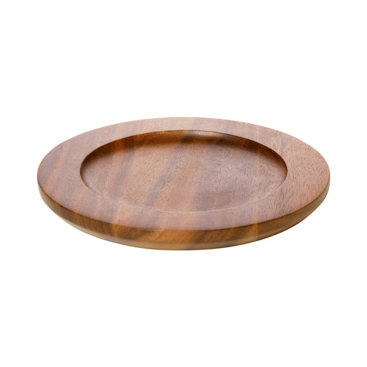Wood Underliner for 20 oz Round Aluminum Skillet, 8.66" Dia. x .75" H, Acacia, Heiss, Tabletop