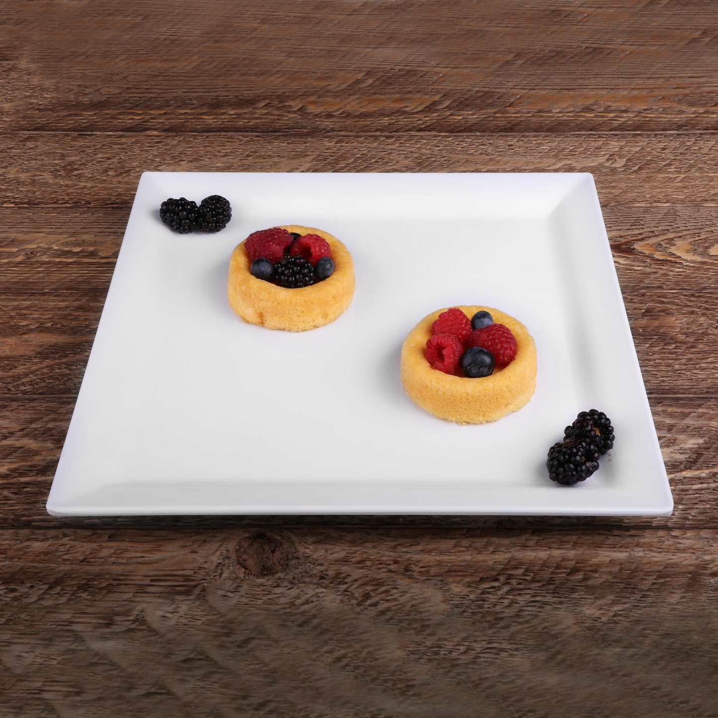 Melamine Square Plate - White