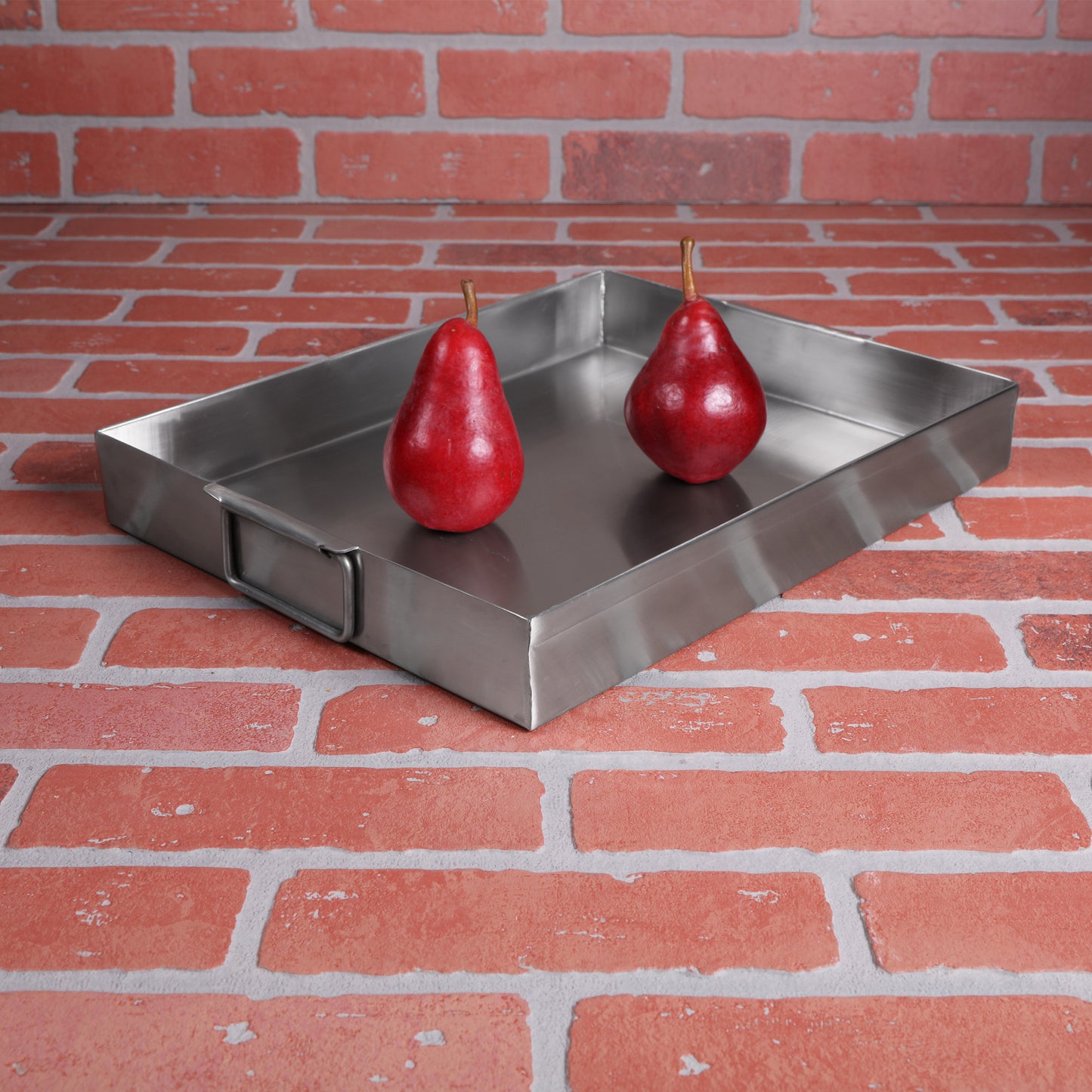 Rubbercoated Steel Stainless Steel Tray - Stainless Steel