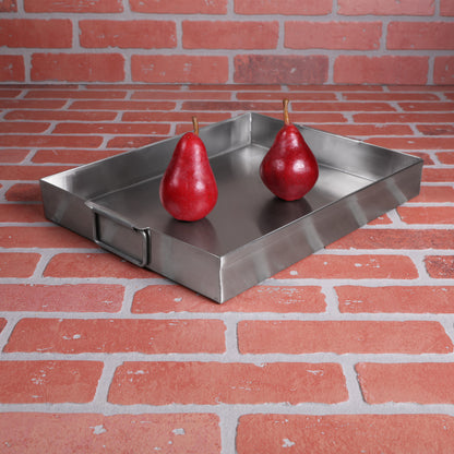 Rubbercoated Steel Stainless Steel Tray - Stainless Steel