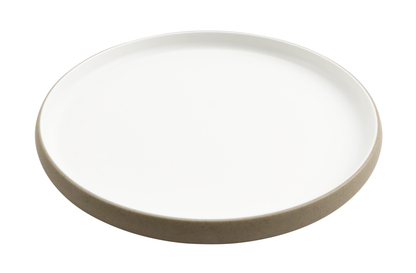 10.5" hatch touch of honey interior/sandstone exterior round melamine plate, 10.5"L x 10.5"W x 1"H, GET, cheforward
