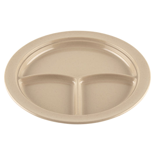 10" 3-Compartment Plate (12 Pack)