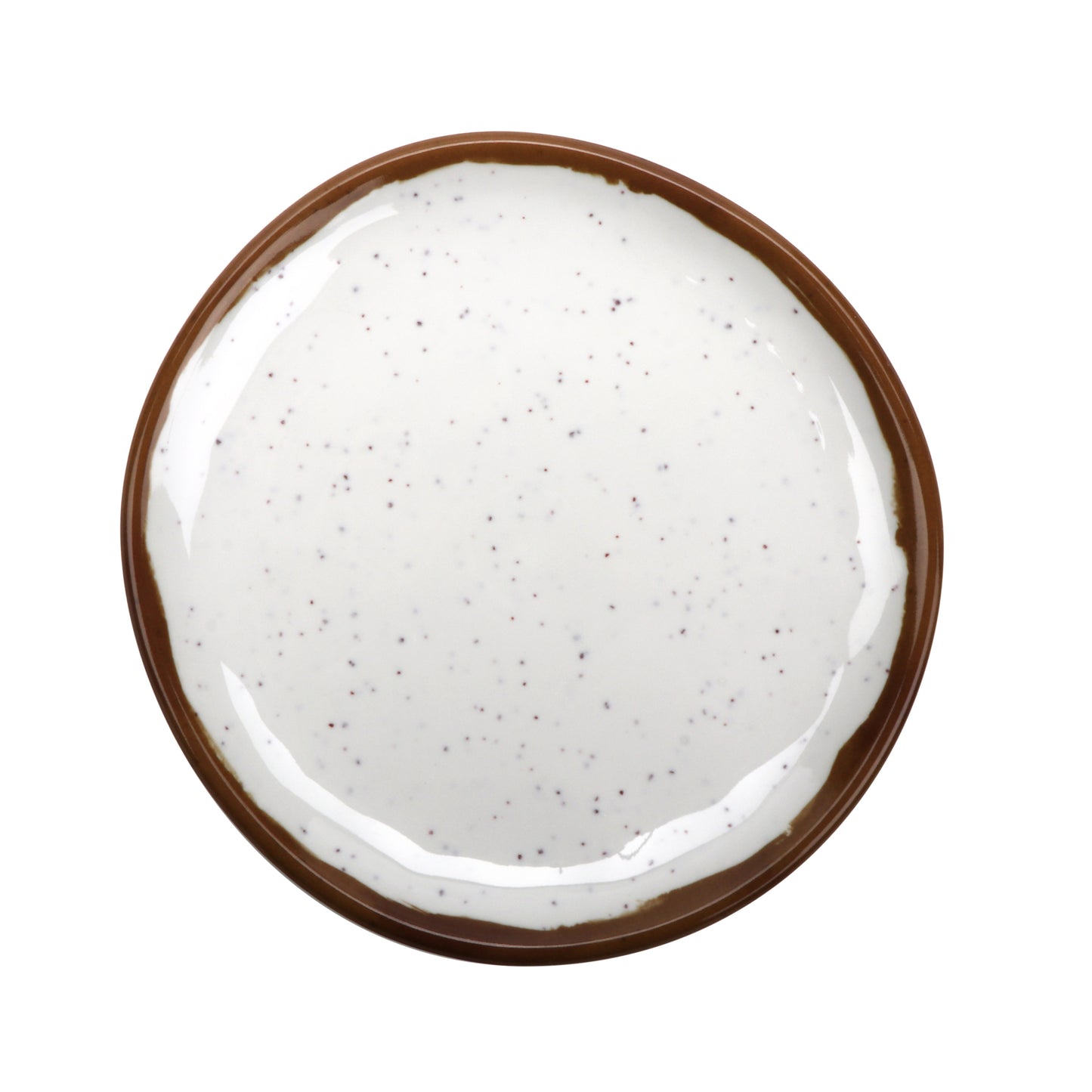9" Melamine, Irregular Round Coupe Plate, G.E.T Rustic Mill (12 Pack)