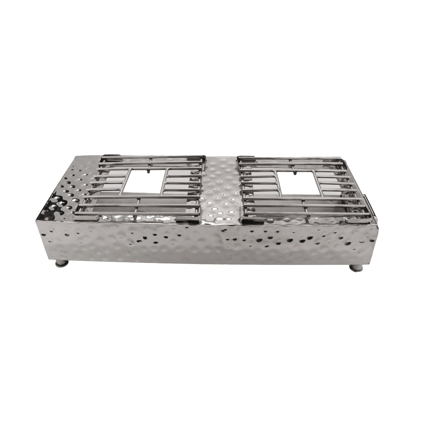 Pounded Stainless Steel Double Burner Cover