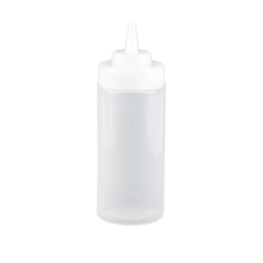 16 oz., 2.75" Wide Mouth Squeeze Bottle, 8" Tall (w/lid) (12 Pack)